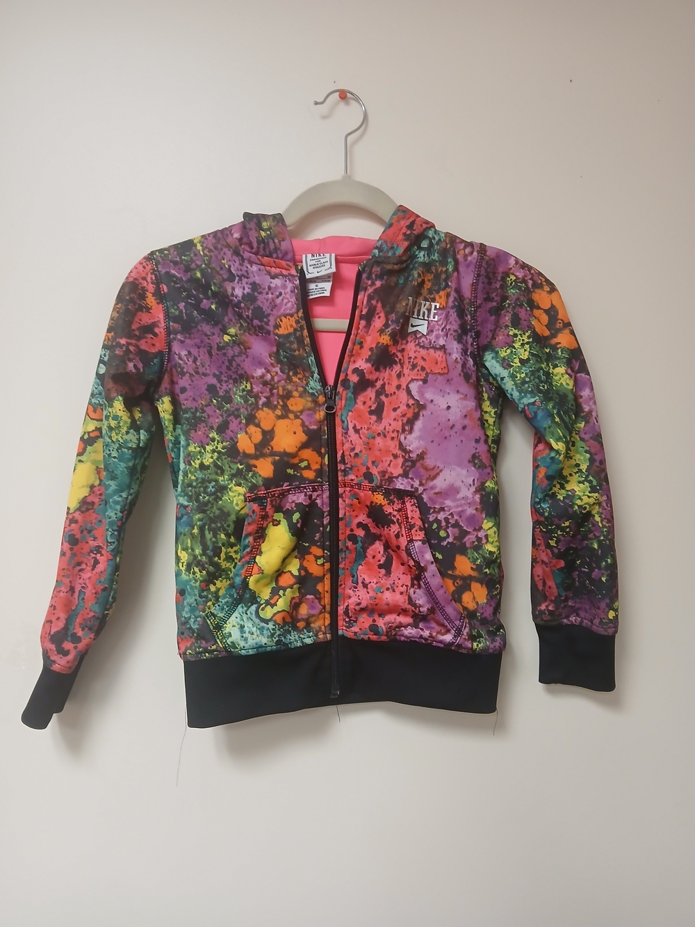 Nike Kids Multicolor Splatter Zip Hoodie